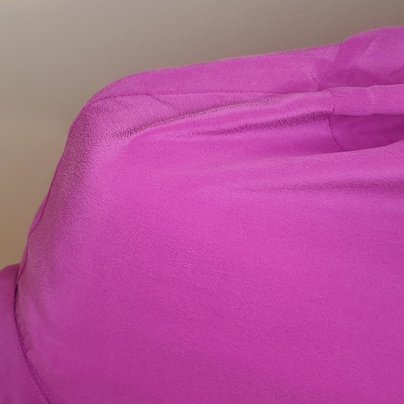 🎉HP🎉 Anthropologie Maeve 💘NWT💘 Medium Magenta 100% Silk Top!💘💜💘💜💘💜 - Picture 3 of 12